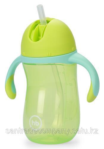 Поильник с трубочкой и ручками Happy Baby Straw Feeding Cup Grass