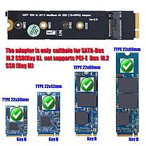 SSD NGFF м.2 для 18 + 8pin SSD адаптер для MacBook Air 2012 A1465 A1466, фото 3