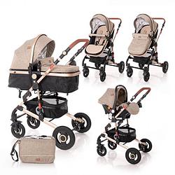 Детская универсальная коляска Alba 3в1, расцветки в ассортименте