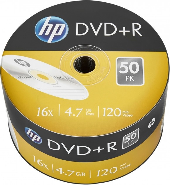 Диск HP DVD+R 4.7GB 16x, 1шт
