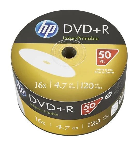 Диск HP DVD+R Printable 4.7GB 16x, 1шт