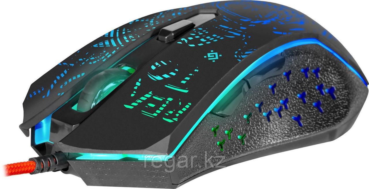Мышь игровая Defender Destiny GM-918 черная, 3200dpi, мышь
