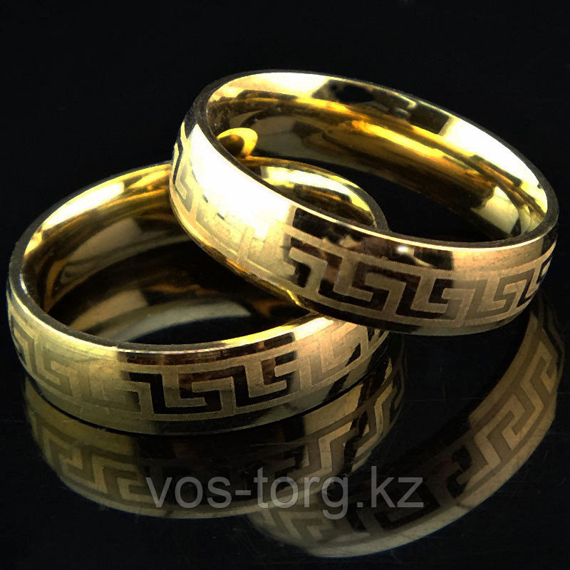 Кольцо обручальное "Wedding ring" позолота - фото 1 - id-p87132962