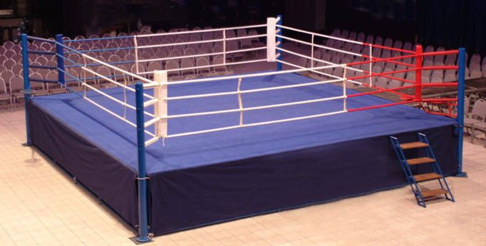Ринг боксерский 6,1 х 6,1м с помостом 7,8 х 7,8 х 1м AIBA стандарт (2 лестницы) - фото 3 - id-p87134621