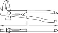 Клещи для установки балансиров колёс - 2028/2P UNIOR, фото 2