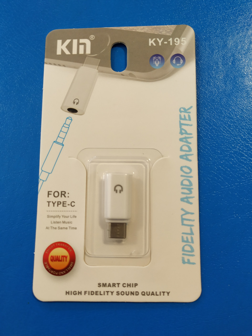 Переходник Kin KY 195 Type-C - Jack 3.5mm