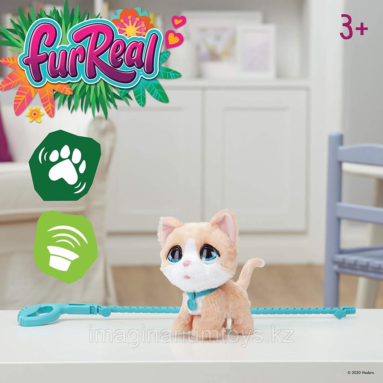 Игрушка котенок интерактивный на поводке FurReal персиковый - фото 3 - id-p87137172