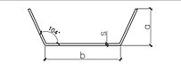 Соеденительная вставка профиля вертикального межэтажного c полимерным покрытием СВПВ-1 40   a*b*200мм