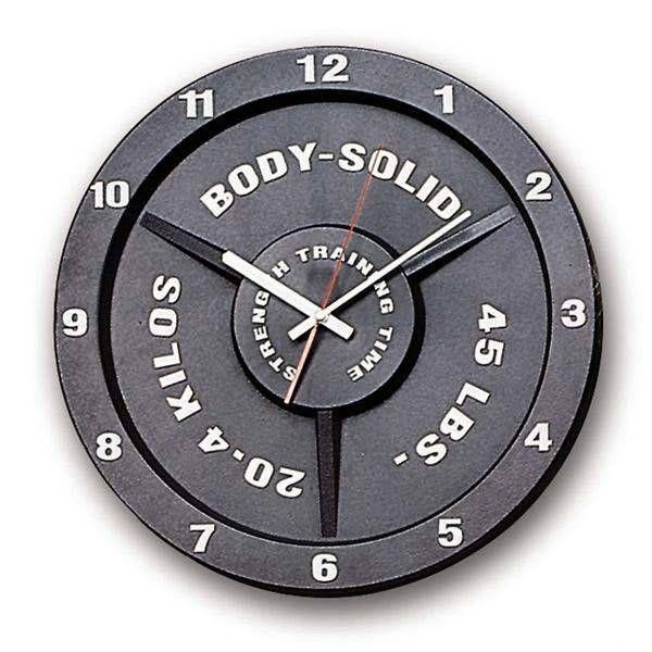 Часы Body-Solid в виде тяжелоатлетического диска STT45