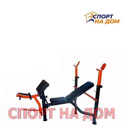 Скамья для жима штанги АМА-8833 UNTEY до 200 кг., фото 2
