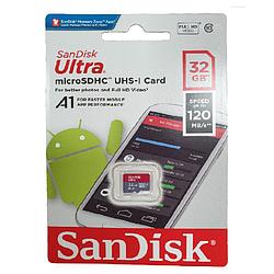 Карта памяти Sandisk Ultra microSDXC UHS-I 32GB 120MB/S