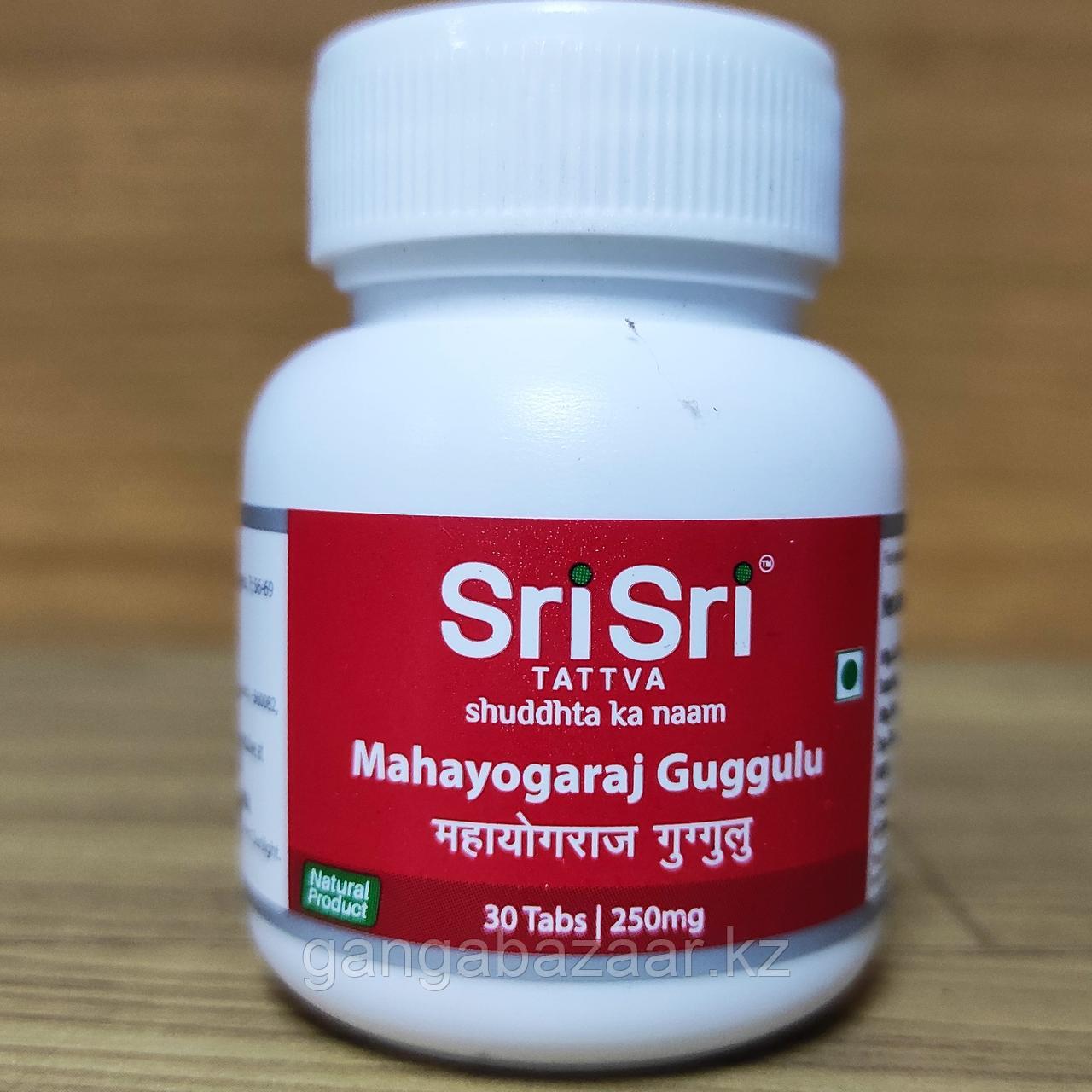 Махайогарадж Гуггул Шри Шри (Mahayogaraj Guggulu Sri Sri) - для суставов, для очищения, 250 mg, 30 таб