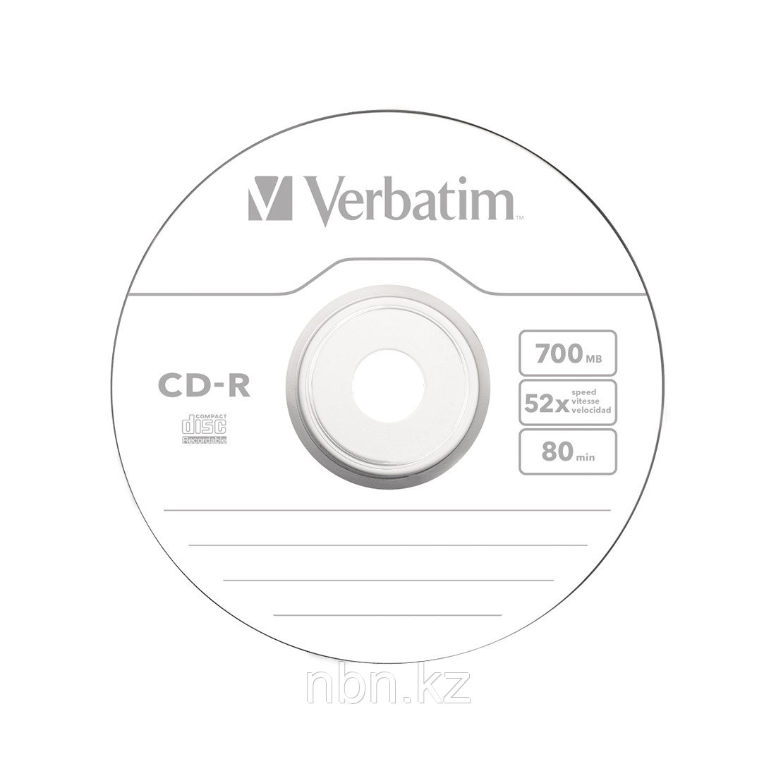 Диск CD-R Verbatim (43351) 700MB 50штук Незаписанный - фото 1 - id-p87151783