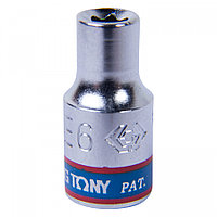 KING TONY Головка торцевая TORX Е-стандарт 1/4", E6, L = 24 мм KING TONY 237506M 237506M KING TONY Головка торцевая TORX Е-стандарт 1/4", E6, L = 24 мм KING TONY 237506M