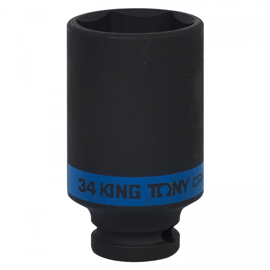 KING TONY Головка торцевая ударная глубокая шестигранная 1/2", 34 мм KING TONY 443534M