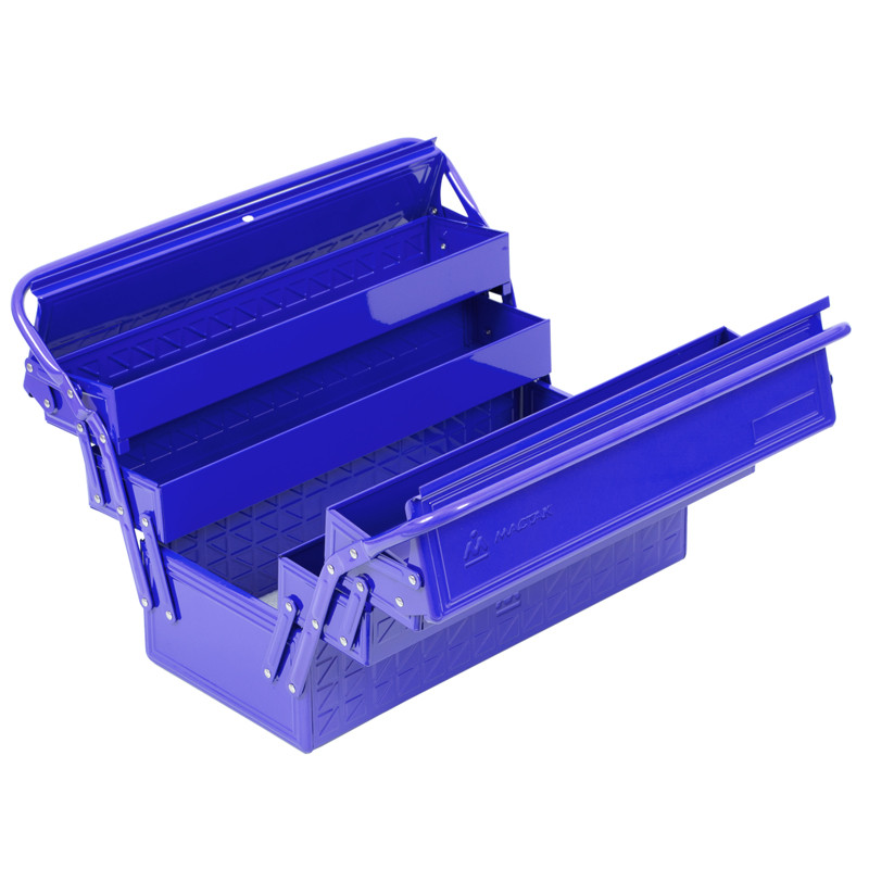 МАСТАК Ящик инструментальный раскладной, 5 отсеков, синий МАСТАК 510-05420B