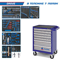 KING TONY Набор инструментов "DRIVE" в синей тележке, 251 предмет KING TONY 934-251AMB 934-251AMB KING TONY Набор инструментов "DRIVE" в синей тележке, 251 предмет KING TONY 934-251AMB