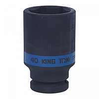KING TONY Головка торцевая ударная глубокая шестигранная 3/4", 40 мм KING TONY 643540M 643540M KING TONY Головка торцевая ударная глубокая шестигранная 3/4", 40 мм KING TONY 643540M