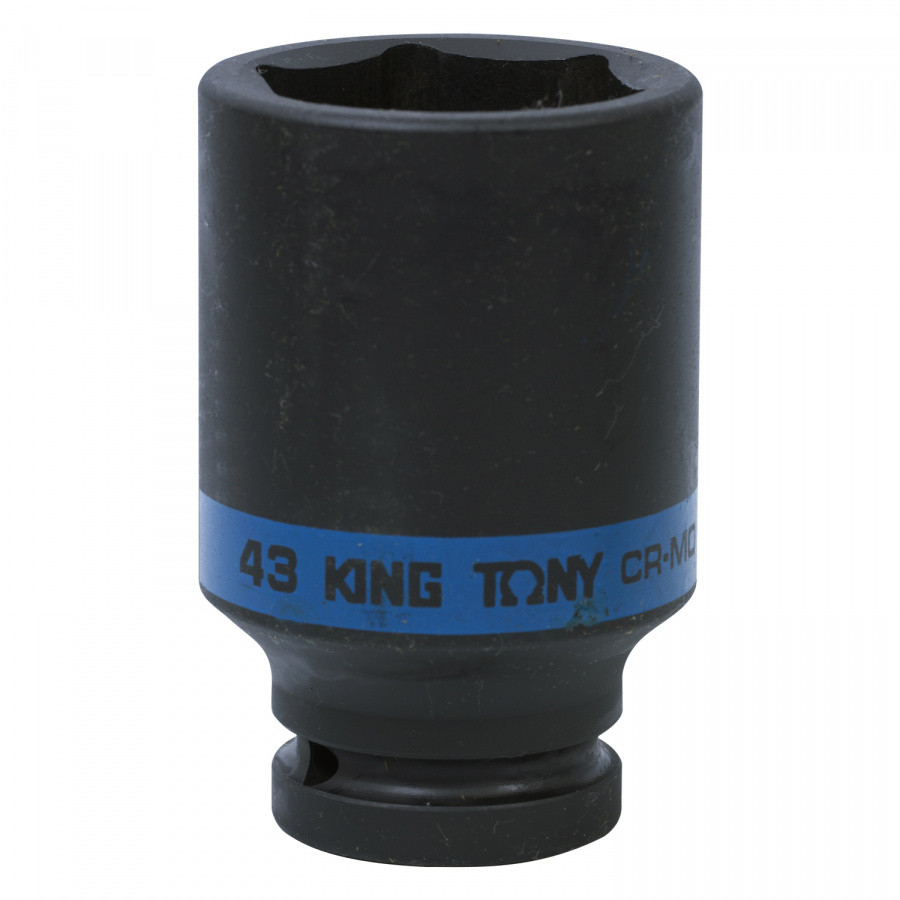 KING TONY Головка торцевая ударная глубокая шестигранная 3/4", 43 мм KING TONY 643543M