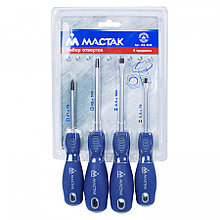 МАСТАК Набор отверток, 4 предмета МАСТАК 04-4HB