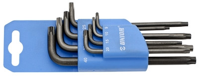 Набор ключей с профилем TORX в пластиковом подвесе - 220/7TXPH UNIOR