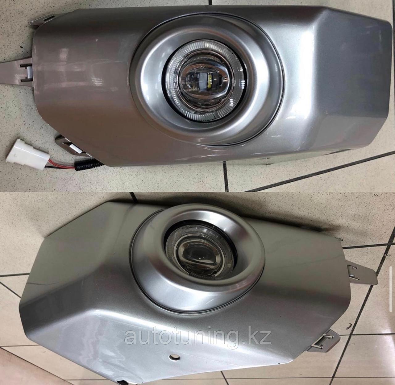 Клыки переднего бампера с ПТФ LED на Toyota FJ Cruiser 2008-2016