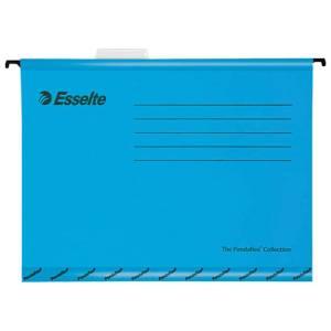 Подвесная папка Esselte "Pendaflex Plus Foolscap", 240*412мм, картон, 210г/м2, синяя
