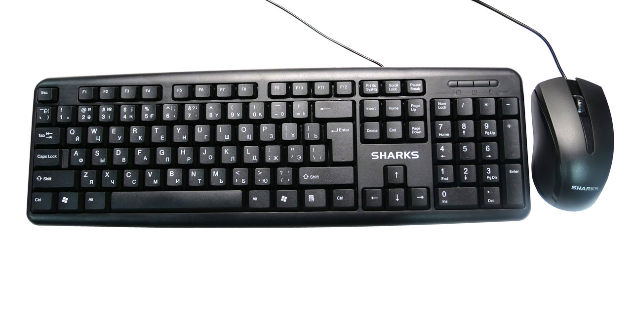 Клавиатура и мышь проводная SHARKS SR-X1
