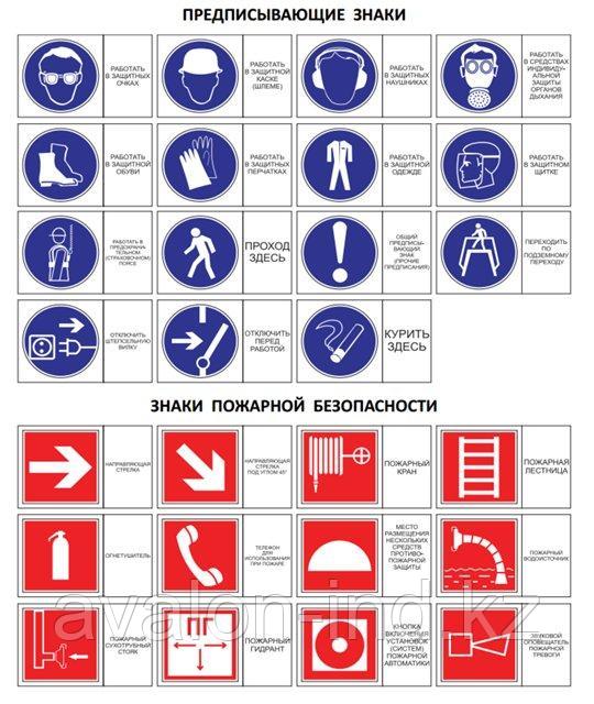 Знаки и таблички по технике безопасности и охране труда