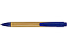 Ручка шариковая Borneo из бамбука, синий, черные чернила, фото 5