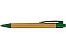 Ручка шариковая Borneo из бамбука, зеленый, черные чернила, фото 4