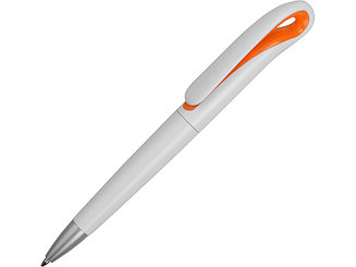 Ручка шариковая Swansea, белый/оранжевый, синие чернила