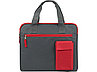 Конференц сумка Session, серый/красный, фото 3
