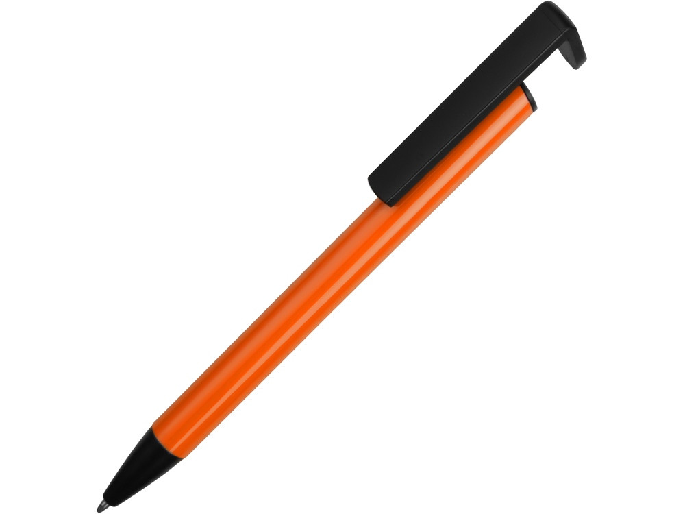 Ручка-подставка шариковая Кипер Металл, оранжевый - фото 1 - id-p87179475