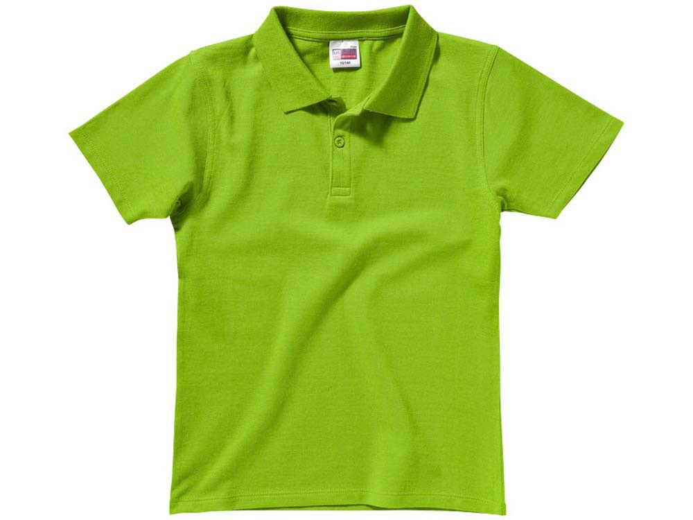 Рубашка поло First детская, зеленое яблоко - фото 4 - id-p87176649