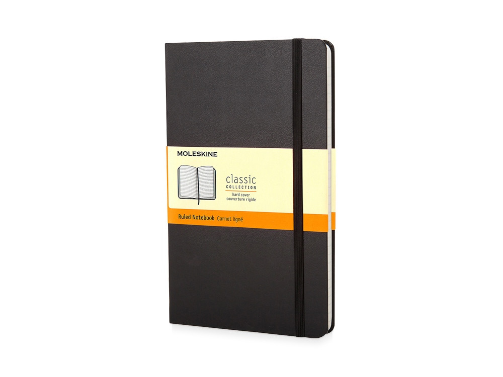 Записная книжка Moleskine Classic (в линейку) в твердой обложке, Pocket (9x14см), черный - фото 1 - id-p87177676