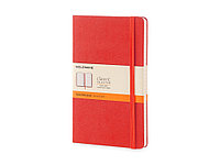 Қатты мұқабалы, Large (13х21см), қызыл түсті Moleskine Classic (саптағы) жазу кітапшасы