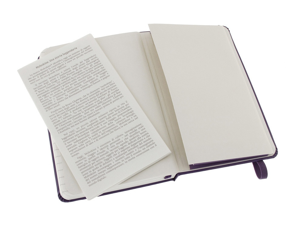 Записная книжка Moleskine Classic (в линейку) в твердой обложке, Pocket (9x14см), фиолетовый - фото 4 - id-p87177685
