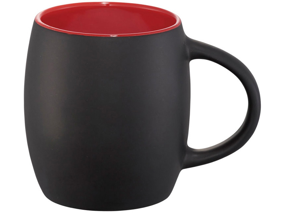 Керамическая чашка Hearth с деревянной крышкой-костером, черный/красный - фото 4 - id-p87179565