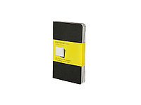 Записная книжка Moleskine Cahier (в клетку, 3 шт.), Pocket (9х14см), черный