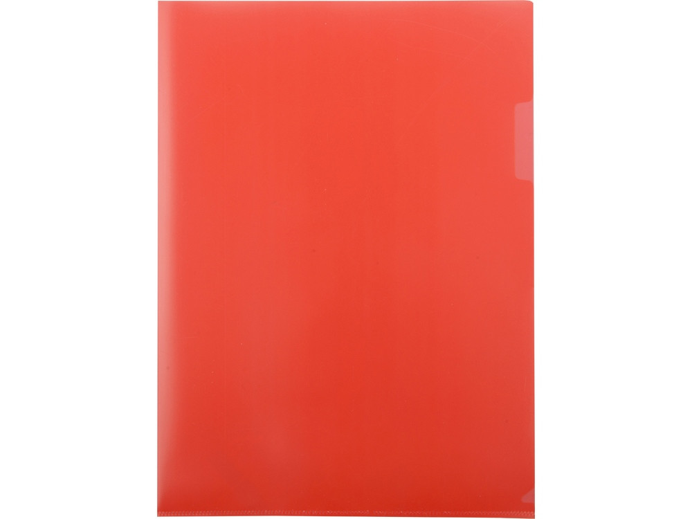 Папка- уголок, для формата А4, плотность 180 мкм, красный матовый - фото 3 - id-p87178644