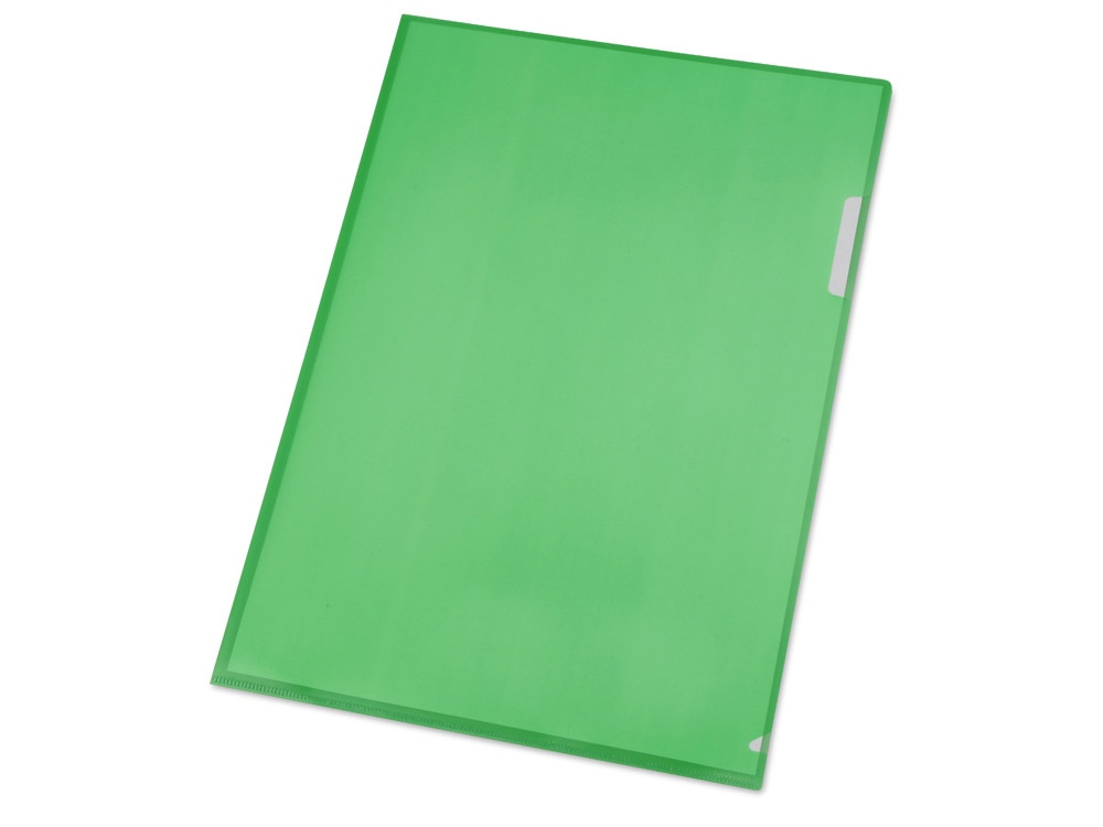 Папка- уголок, для формата А4, плотность 180 мкм, зеленый матовый - фото 2 - id-p87178646