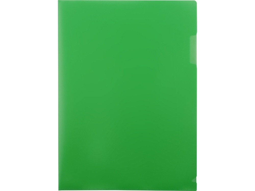 Папка- уголок, для формата А4, плотность 180 мкм, зеленый матовый - фото 3 - id-p87178646
