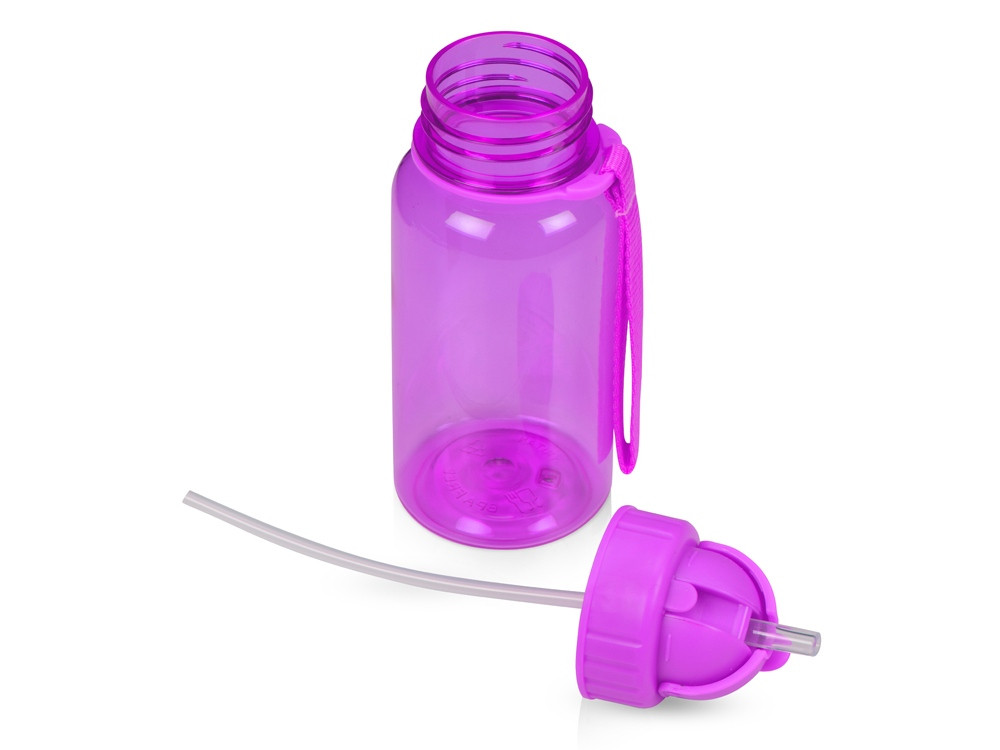 Бутылка для воды со складной соломинкой Kidz 500 мл, фиолетовый - фото 3 - id-p87182563