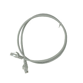 Shelbi Коммутационный шнур (патч-корд), кат.5Е UTP, LSZH, 1м, серый