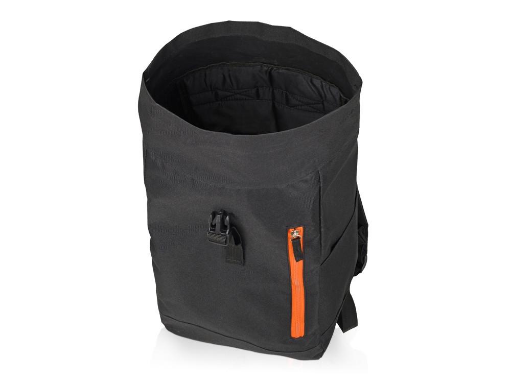Рюкзак-мешок Hisack, черный/оранжевый - фото 3 - id-p87180681