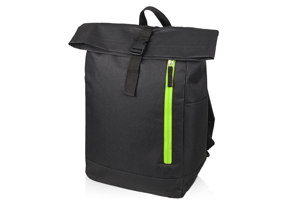 Рюкзак-мешок Hisack, черный/зеленое яблоко