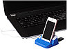 Подставка для телефона и ЮСБ хаб Hopper 3 в 1, ярко-синий, фото 6