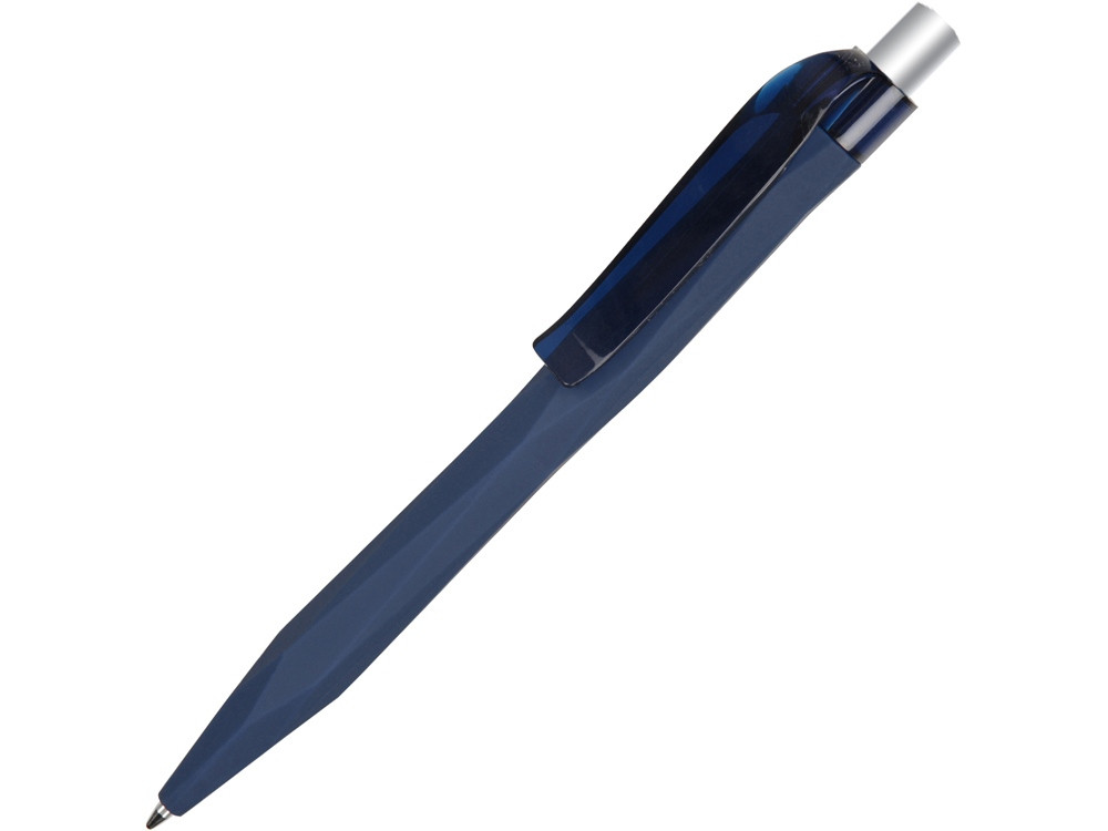 Ручка шариковая QS 20 PRT Z софт-тач, синий/серебристый - фото 1 - id-p87182636