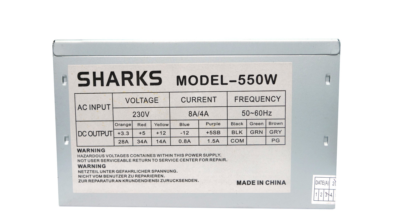 Блок питания SHARKS Model-550W